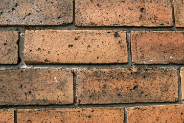Close up of old brickwork (brick wall)