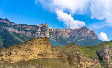 Mountains landscape against the sky