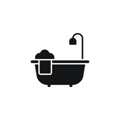 bath tub icon vector