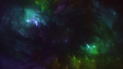 3D rendering abstract fractal light background