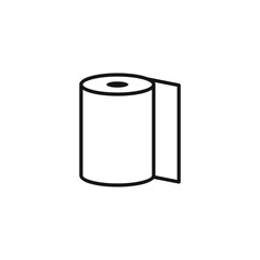 toilet paper icon vector