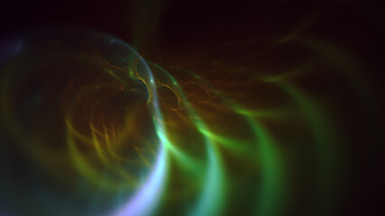 3D rendering abstract fractal light background