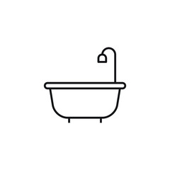 bath tub icon vector