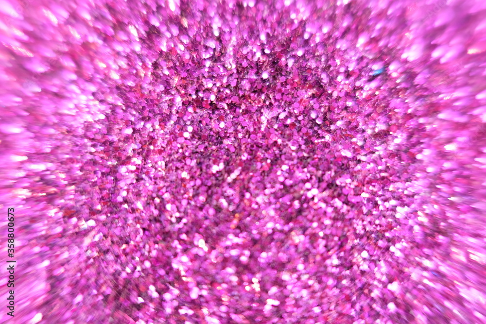 Poster pink crystal abstract background and defocus on bokeh sparkling background