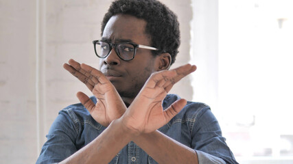 Rejecting Angry African Man, Disliking