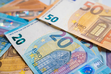 Euro Money Banknote euro cash background.