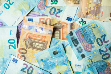 Euro Money Banknote euro cash background.