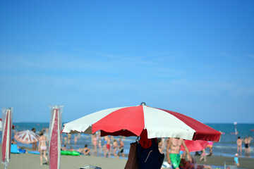 beach umbrella on the beach