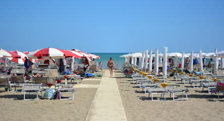 beach umbrellas on a beach