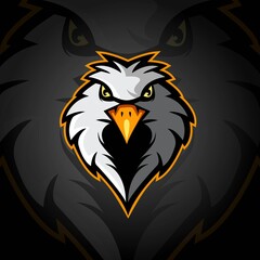 Eagle mascot logo design vector with modern illustration concept style for badge, emblem and t shirt printing. Angry Eagle illustration for sport and e-sport team.