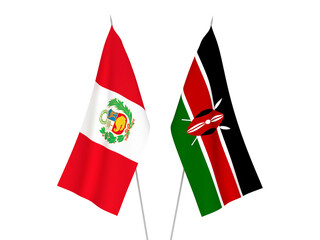 Kenya and Peru flags