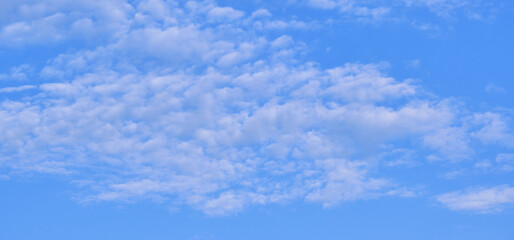 The blue sky with light white clouds