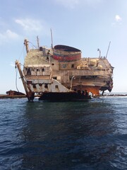 old soviet  ship in the Red sea