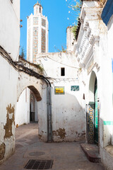 Tetouan in Northern Morocco with Rif Mountains in the background
