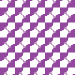 Vector seamless pattern texture background with geometric shapes, colored in purple, white colors.