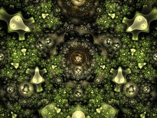 Imaginatory fractal background Image