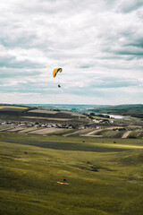 paragliding in the mountains