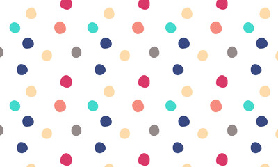 Vibrant dots seamless pattern, kids and baby dots pattern, colorful dots pattern