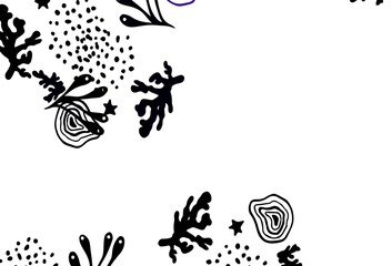 Light Blue, Red vector template with chaotic shapes.