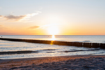 Obraz premium Sonnenuntergang, Ostsee