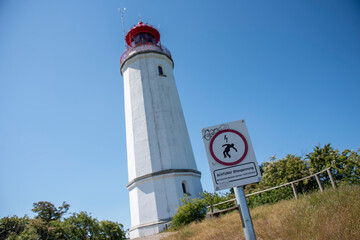 Vorsicht Blitz, Blitzeinschlag, Leuchtturm Hiddensee
