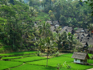 The green village called Dragon Village (Kampung Naga) in West Java, Indonesia