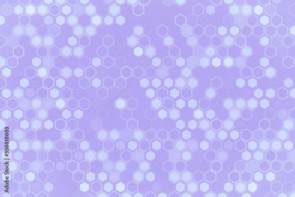 Poster futuristic tech illustration with hexagonal elements. abstract hexagon background.