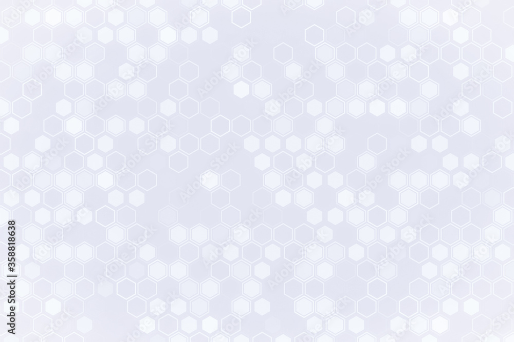 Poster futuristic tech illustration with hexagonal elements. abstract hexagon background.