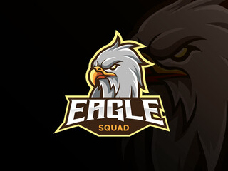 Eagle mascot sport logo design