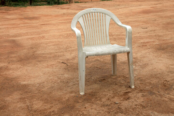 old plastic chair