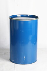 Metal canister for gasoline, on a white background, online store