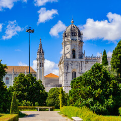 It's Jeronimos Monastery or Hieronymites Monastery in Lisbon, Portugal. It a UNESCO World Heritage site