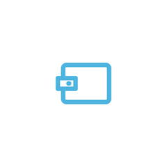 wallet icon flat vector logo design trendy