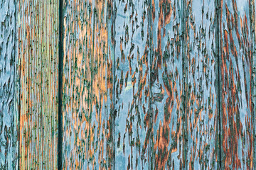 Old painted wood background.