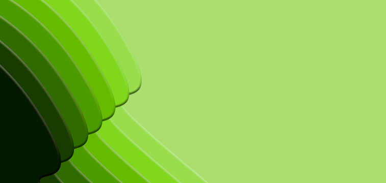 Abstract Green Modern Banner Background With Lines