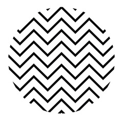 geometric and abstract zig zag circle design, shape figure Vector illustration