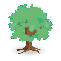 vector illustration of a tree