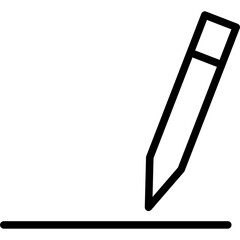 Signature with pen icon