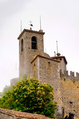 Beautiful architecture of the Historic Centre of San Marino.  UNESCO World Heritage since 2008