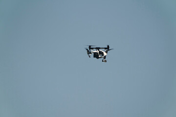 drones flying in the sky