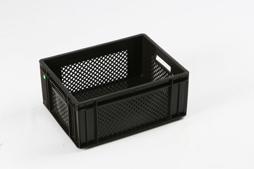 plastic box, container for storing and transferring fruits and vegetables, food, for storing things, on a white background, online store
