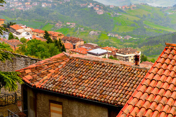 Beautiful architecture of the Historic Centre of San Marino.  UNESCO World Heritage since 2008