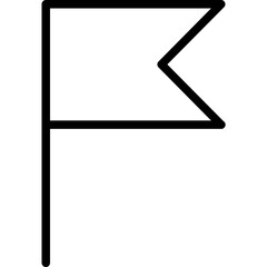 Pin flag icon