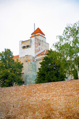 It's Wall around the Belgrade Fortress (Stari Grad). Belgrade Fortress - Monument of Culture of...