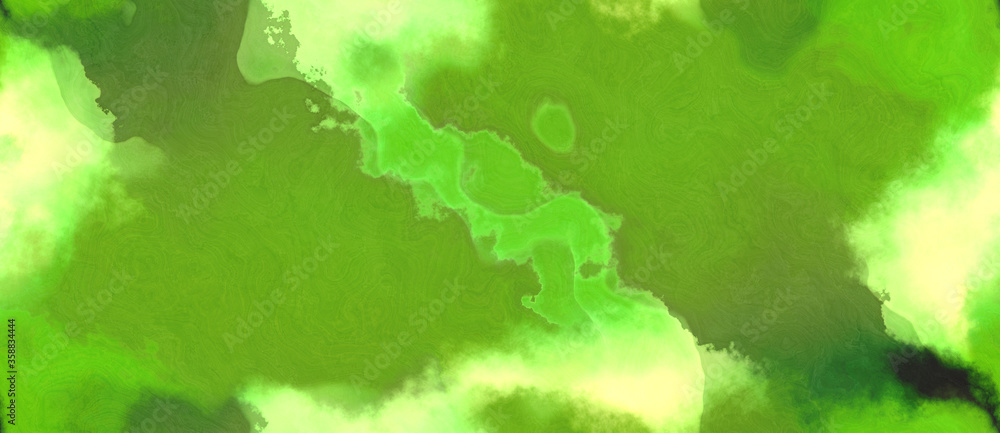 Poster abstract watercolor background with watercolor paint with moderate green, olive drab and khaki color