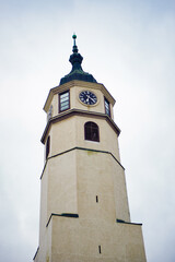 It's Clock tower of the Belgrade Fortress (Stari Grad). Belgrade Fortress - Monument of Culture of...