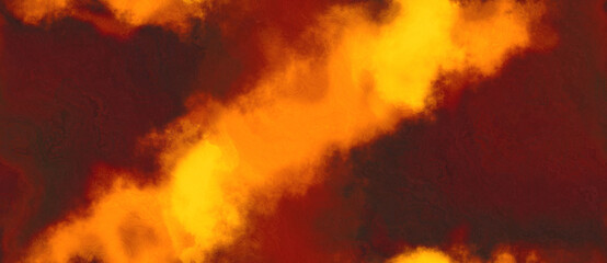 abstract watercolor background with watercolor paint with dark orange, dark red and saddle brown colors. can be used as web banner or background