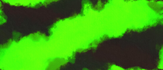 abstract watercolor background with watercolor paint with very dark green, neon green and forest green colors