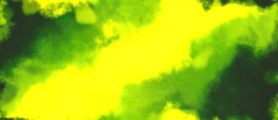 Fototapeta na wymiar abstract watercolor background with watercolor paint with dark olive green, yellow and dark green colors. can be used as web banner or background