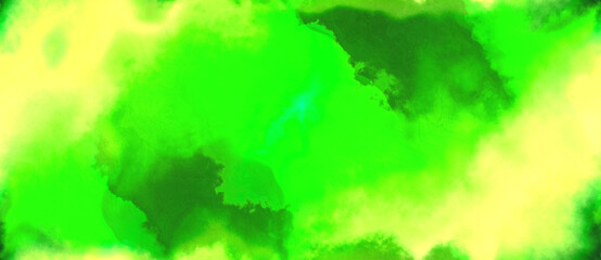 abstract watercolor background with watercolor paint with khaki, neon green and forest green colors. can be used as background texture or graphic element